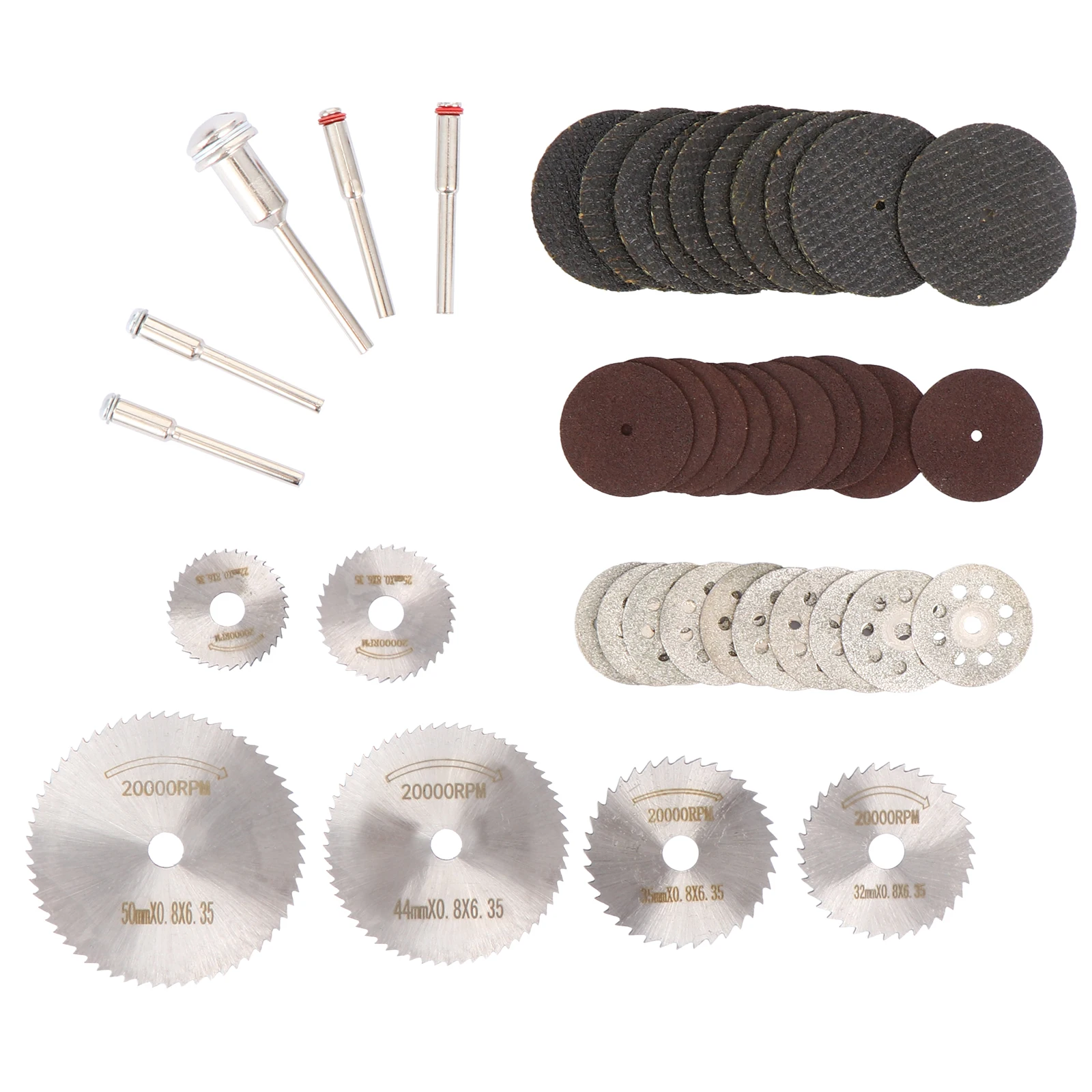 

41 Pcs Cutting Tool Set Faceting Carpentry Accessories Parts for Metal Plastic DIY Mini Circular H Tool