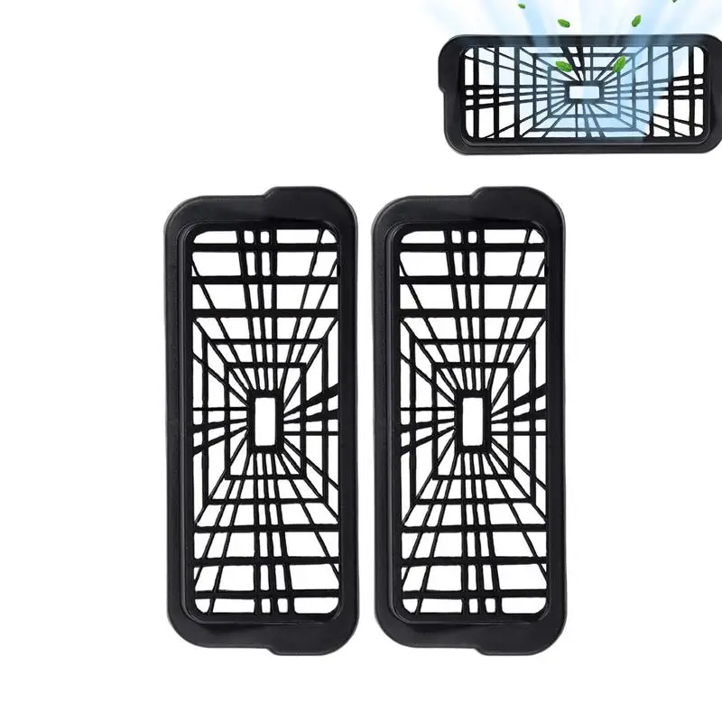 

Center Console Rear Backseat Outlet Protector Grille 2pcs Anti-blocking Air Conditioning Grille Durable Under Seat Vent Cover