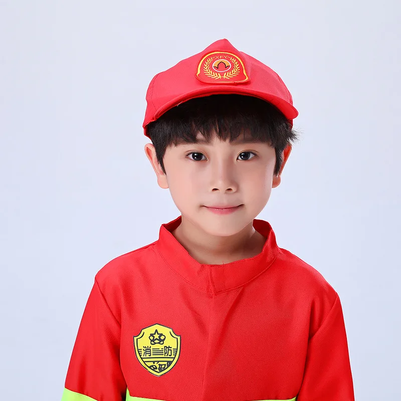 

New Children's Firefighting Clothing for Little Firefighters Professional Experience Role Playing Performance Clothing Children'