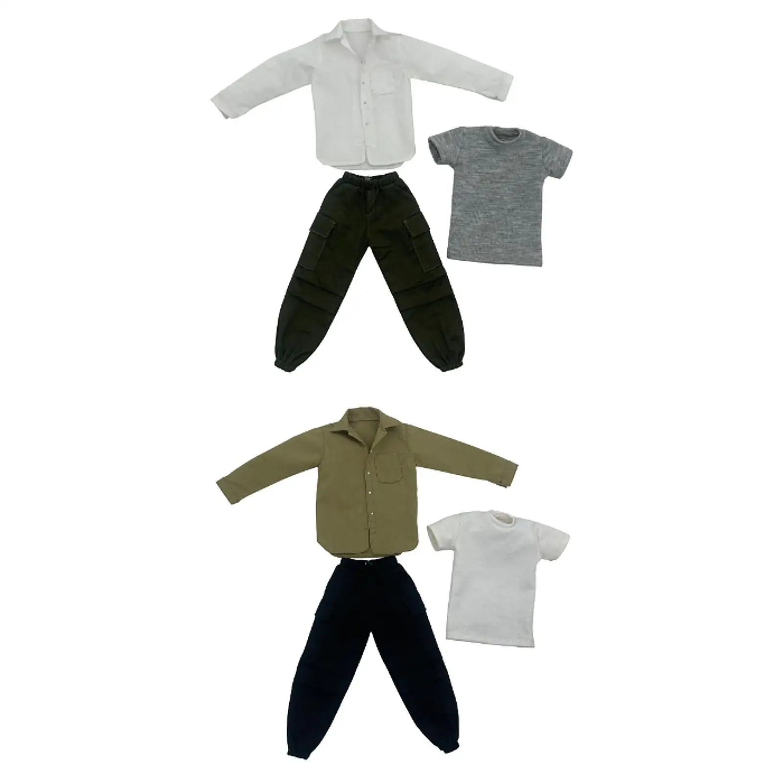 

3 Pieces 1/6 Scale Male Figure Clothes Doll Clothing Cosplay Stylish Kids Gifts