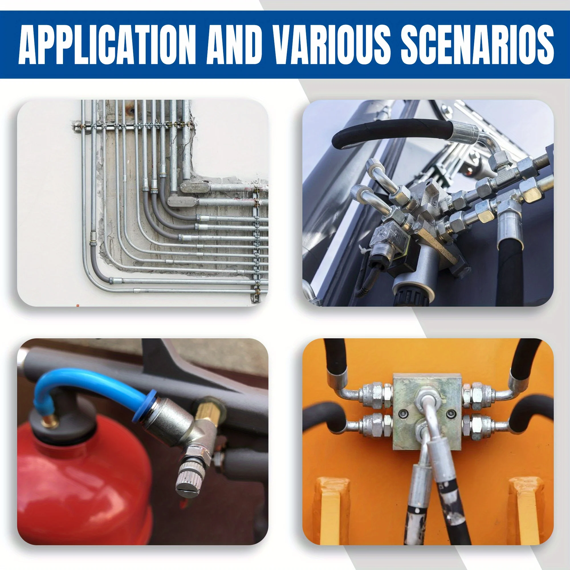 PEX Expansion Tool Kit Tube Expander With 1/2Inch, 3/4Inch, 1-Inch Expander Heads