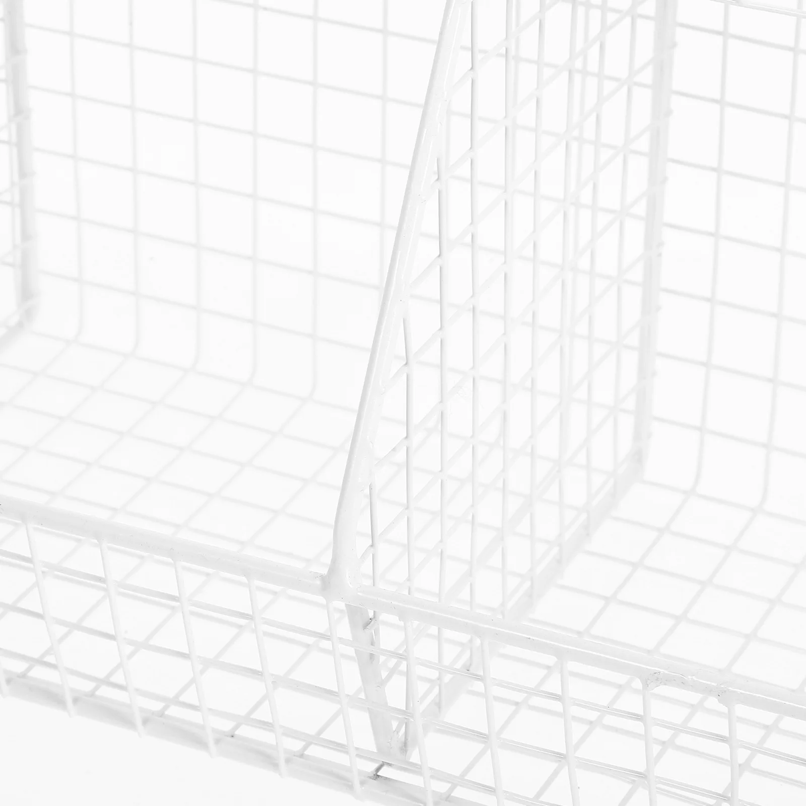 

Wall-Mounted Metal Kitchen Storage Baskets Hanging Vegetable Organizer White Wire Round Onion Rack for Fruits Basket