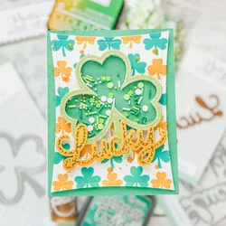 KLJUYP Shamrock Shaker Metal Cutting Dies Stencils for DIY Scrapbooking/album Decorative Embossing DIY Paper Cards