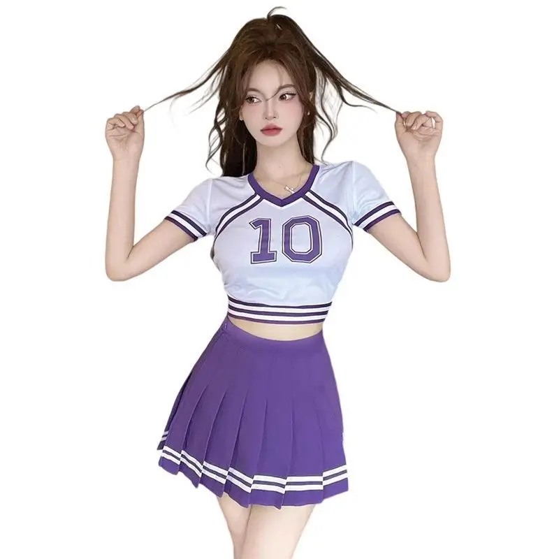 Women's Troupe Costume Student Dance Games Football Baby Costume Set Cheerleading Aerobics Performance Set