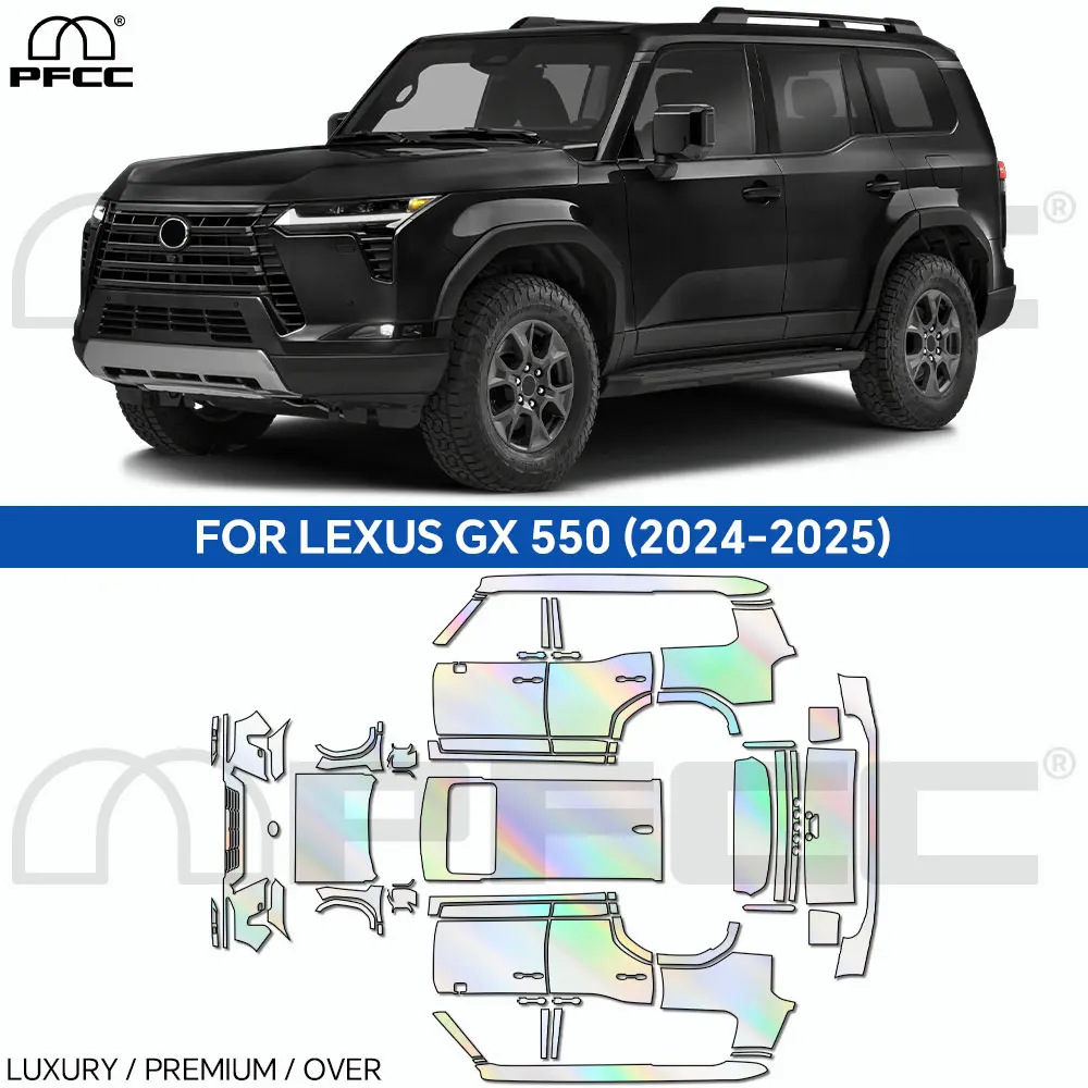 

For Lexus GX 550 Luxury Premium Over 2024 2025 Pre Cut Car Paint Protection Film Sticker Body Kit Anti-scratch Transparent