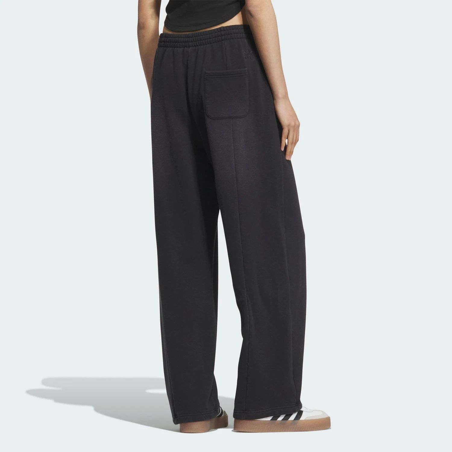Adidas genuine clover women's ankle binding invisible drawstring sports pants KC5872