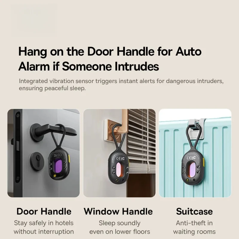 Detector de cámara básica, Detector de señal de cámara oculta inteligente, Detector de protección de alarma de seguridad colgante recargable