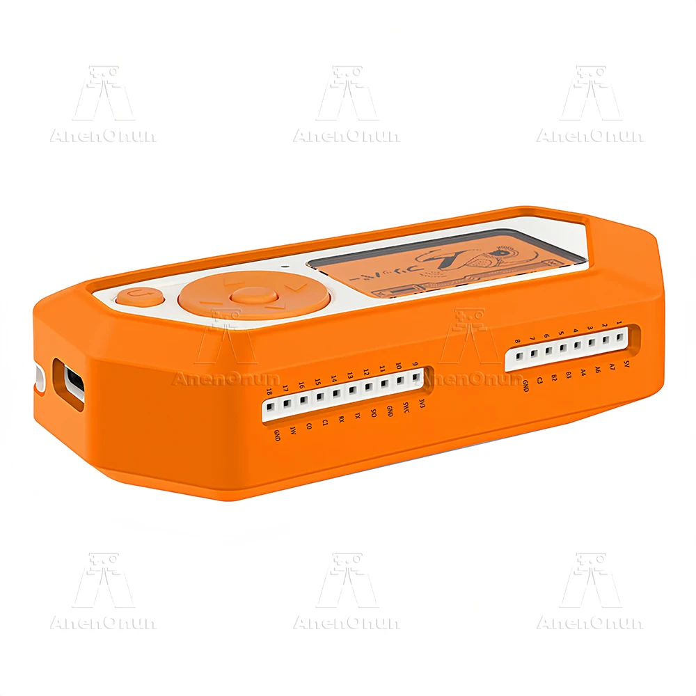 Flipper zero capa protetora de ajuste completo anti-queda anti-risco antiderrapante de alta qualidade laranja silicone macio escudo capa acessórios