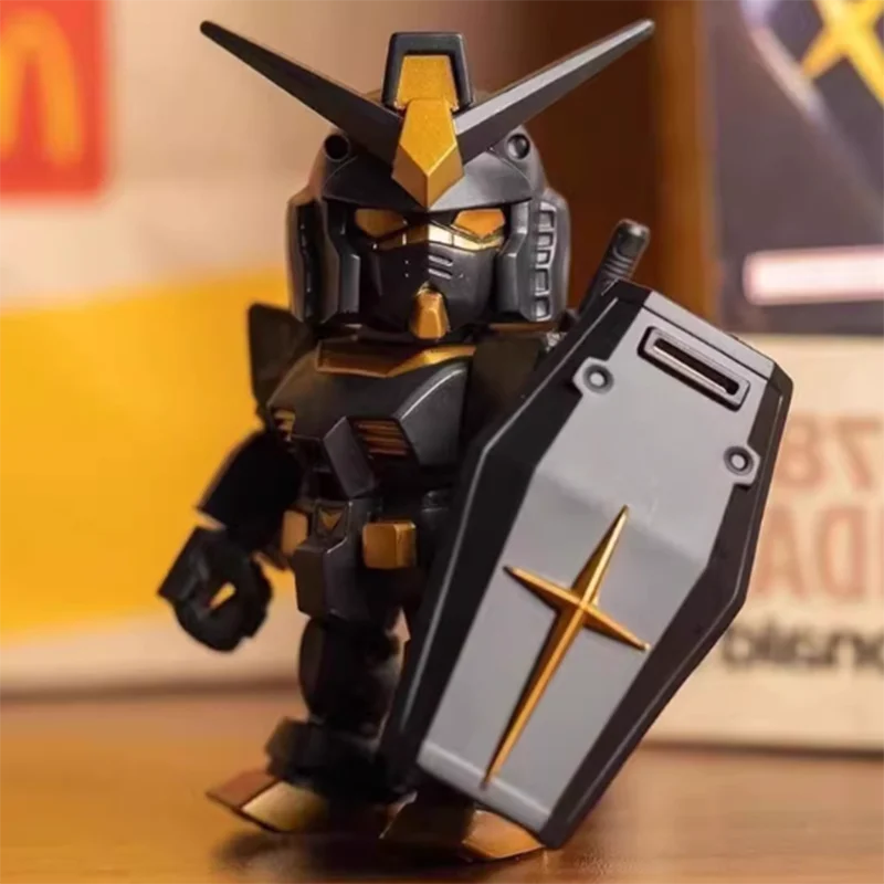 متوفر في المخزون Qmsv Mini Kawaii Rx-78-2 Ver. شخصيات لعبة أنجوس أكشن، نموذج تجميع، هدية أنمي أصلية