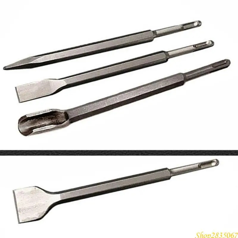 Carbon Steel Point Gouge Flat Drill Bit For Concrete Brick Wall 831F