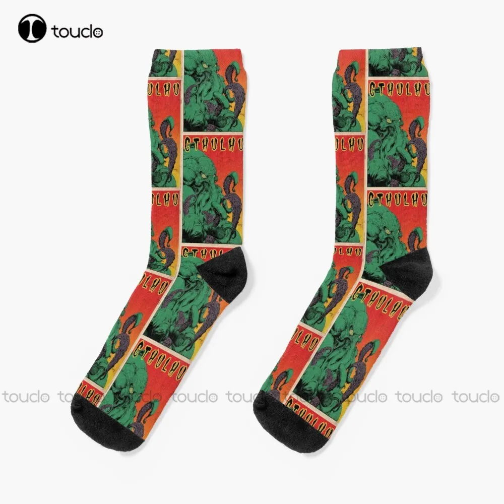 

Cthulhu Lovecraft Hplovecraft Cthulhu (Vintage) Socks Funky Socks Unisex Adult Teen Youth Socks Christmas Gift Custom Sock