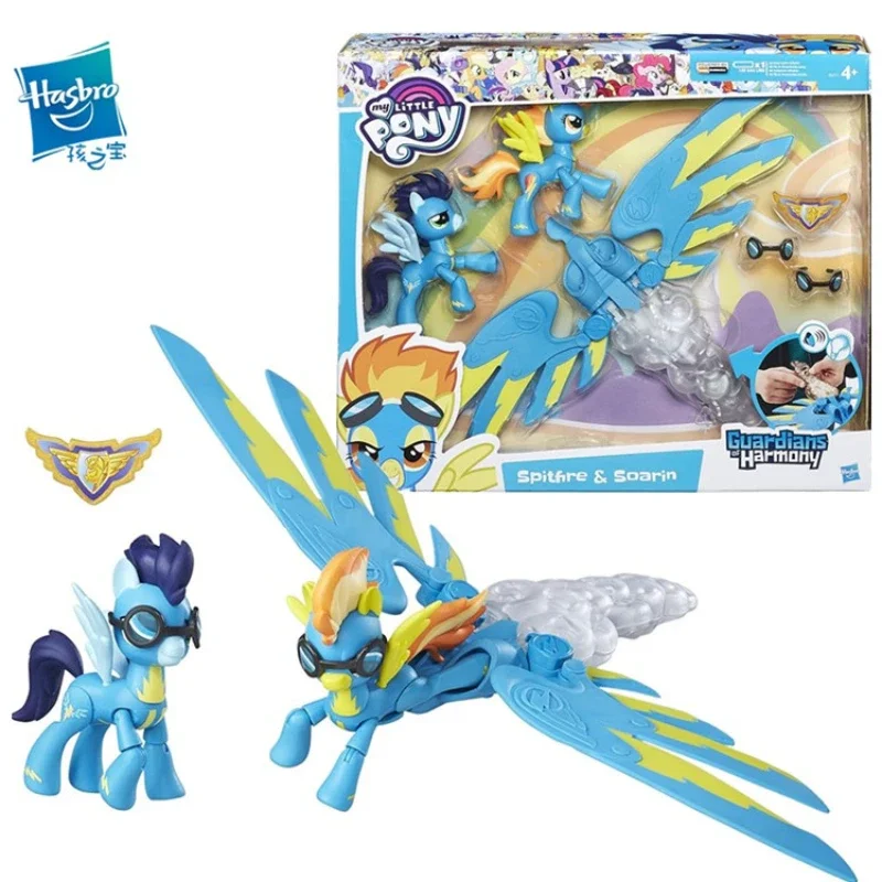 Hasbro Genuine My Little Pony Spitfire and Soarin Set Action Figure Children's Toy Ornament Cute Kawaii Birthday Christmas Gift