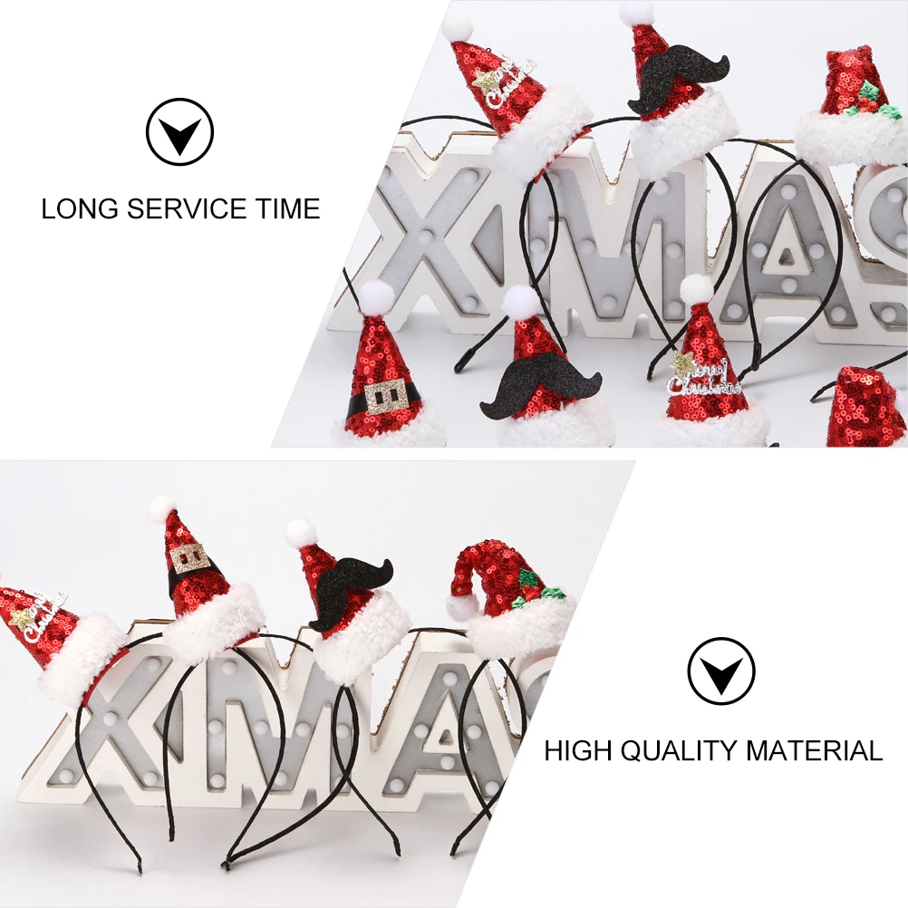 

4 pcs 1 Set Christmas-Themed Hair Hoops Premium Fabric Creative Hairbands For Girls Party Decoration Supplies Adorable Cartoon