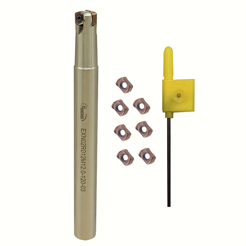 EXN02R 小径高速送り高効率粗加工両面フライスカッターバー LNMU0202 両面フライスインサート