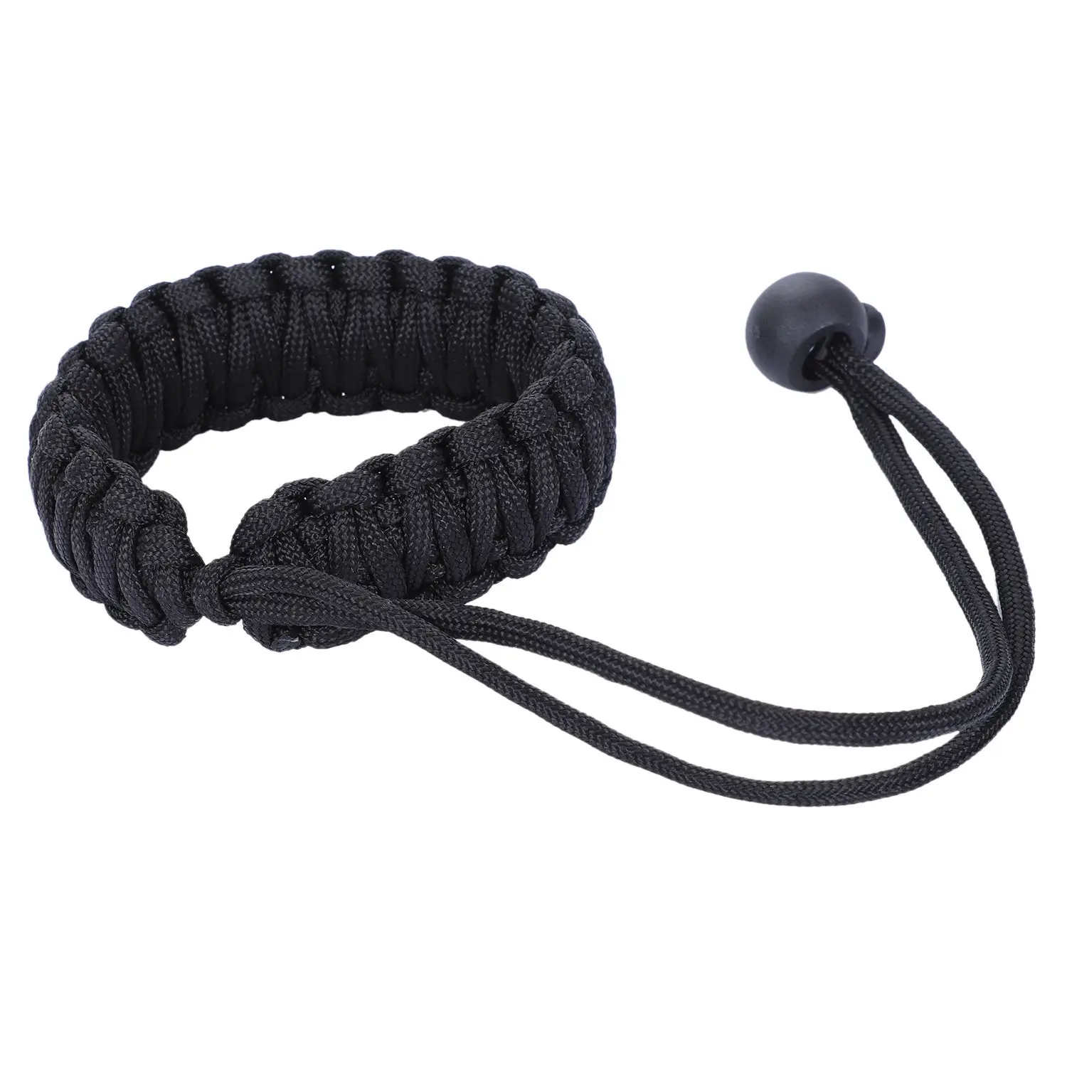 Digital Camera Wrist Hand Strap Grip Para cord Braided Wristband for Nikon Canon Sony Pentax SLR DSLR black