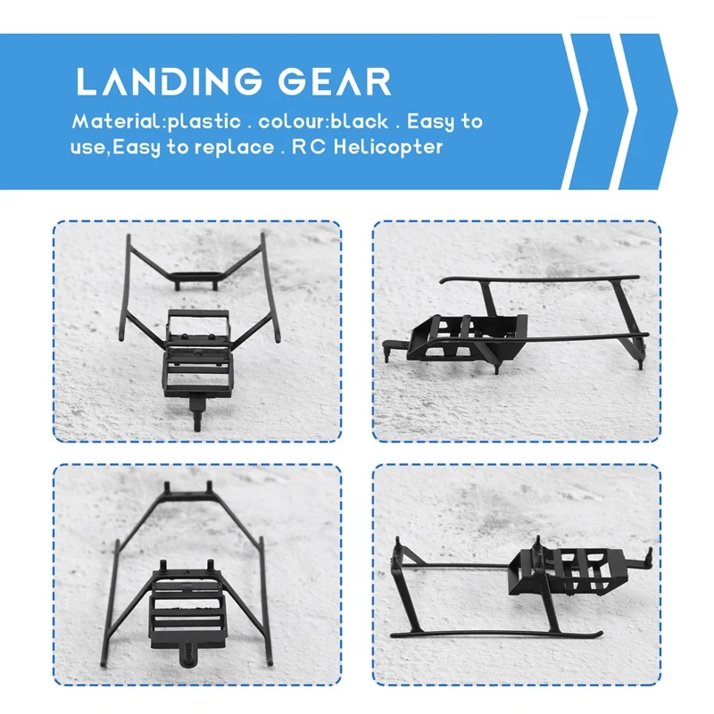 Train d'atterrissage pour hélicoptère RC Wltoys, avion, importateur, pièces de rechange, accessoires de mise à niveau, XK, K110, K110S, V977
