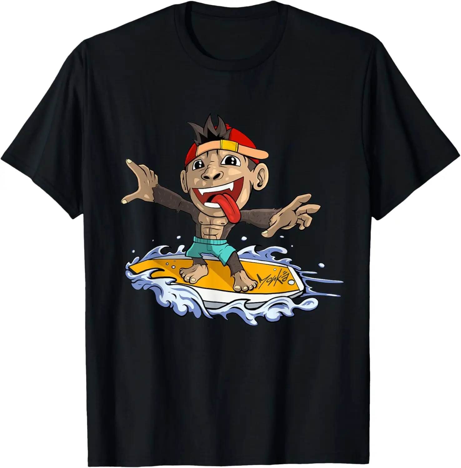 Surfing Monkey - cute monkey on the surfboard T-Shirt