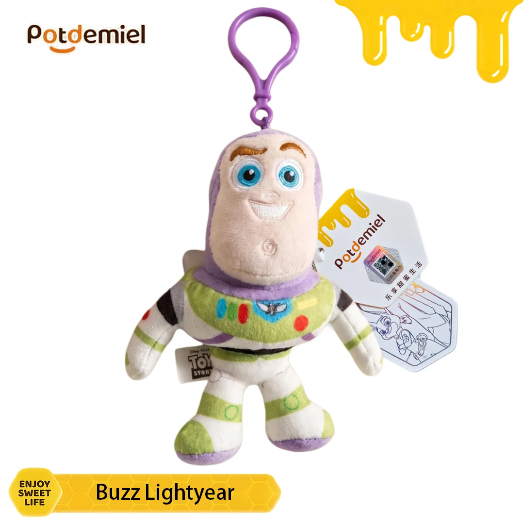 

Potdemiel Disney Toy Story Buzz Lightyear Plush Keychain Bag Charm Phone Charm Daily Carry Kid Holiday Souvenir Gift Figure