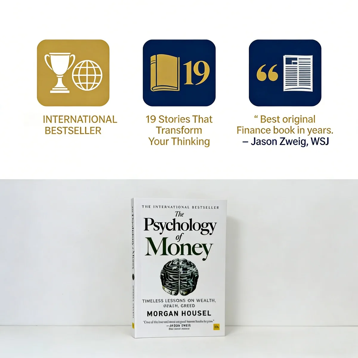 The Psychology of Money Book By Morgan Housel | Personal Finance Book | Timeless Lessons on Wealth & Investment Psychology
