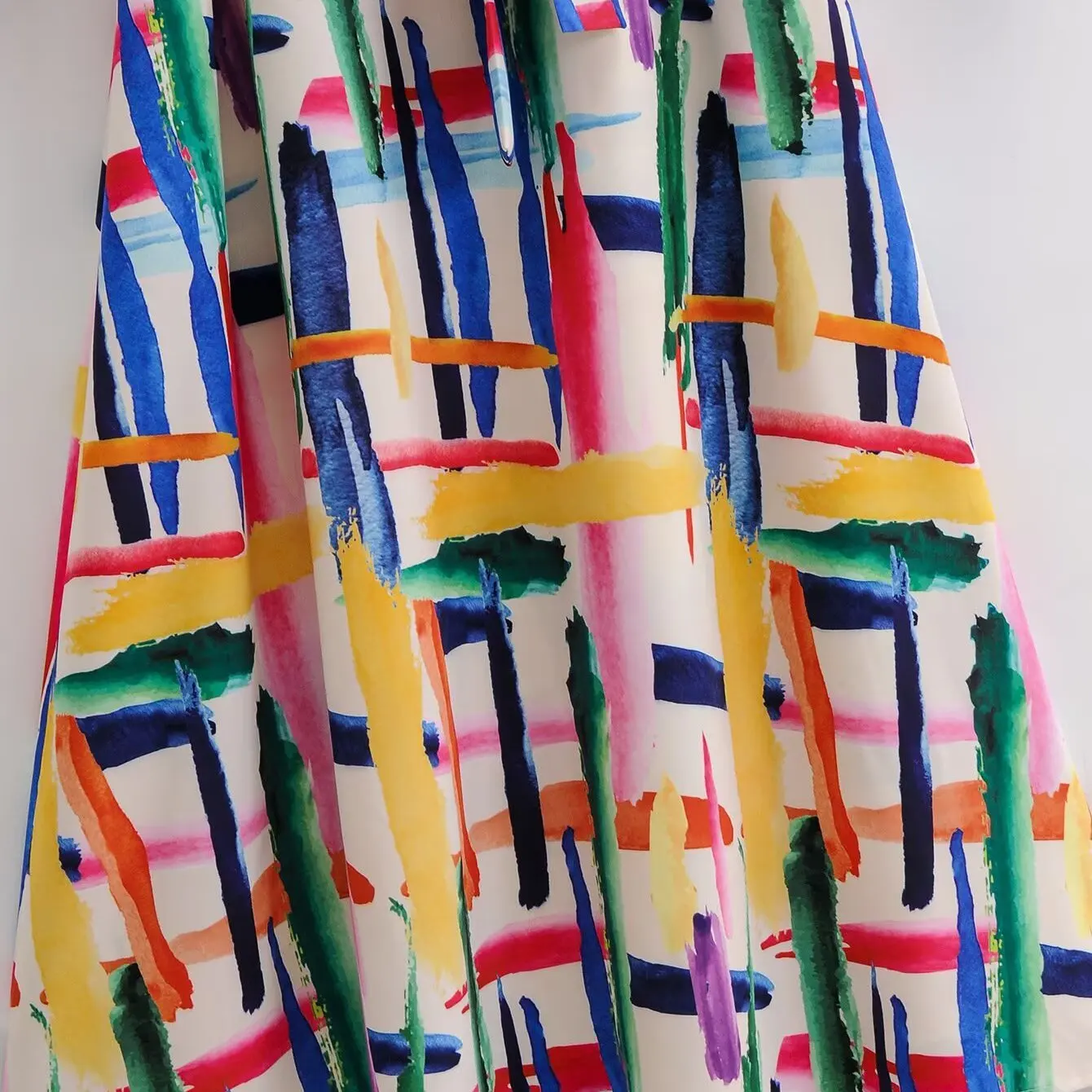 فستان نسائي جديد من JNLEAOG لفصل الربيع بتصميم عصري مصبوغ بأكمام طويلة وياقة مقلوبة وتنورة على شكل حرف A مصنوع من ألياف البول...