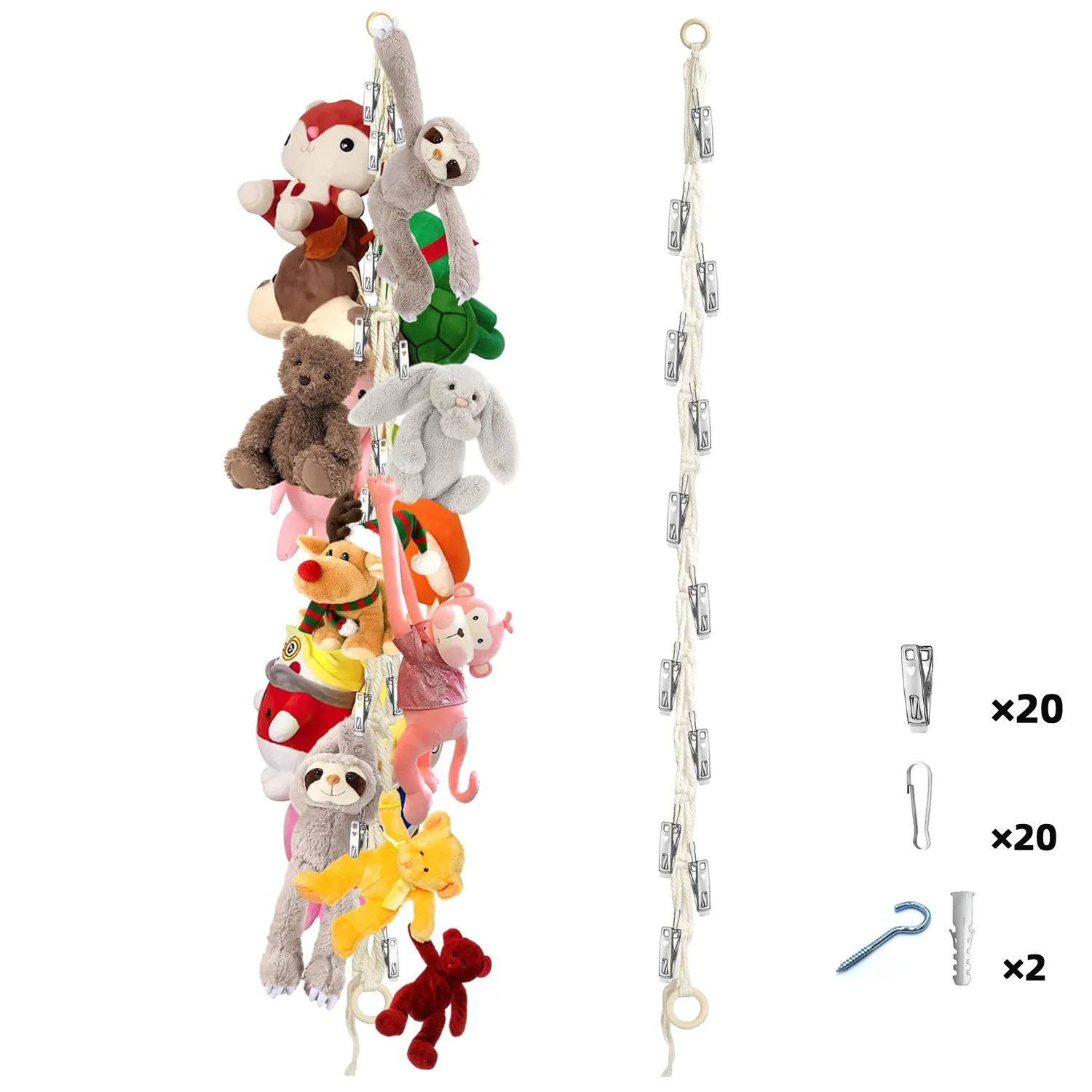 2025 핫 제품 일상 홈 데코 인형 사진 모자 양말 보관 패션 올매치 귀여운 핸드메이드 체인 랜야드