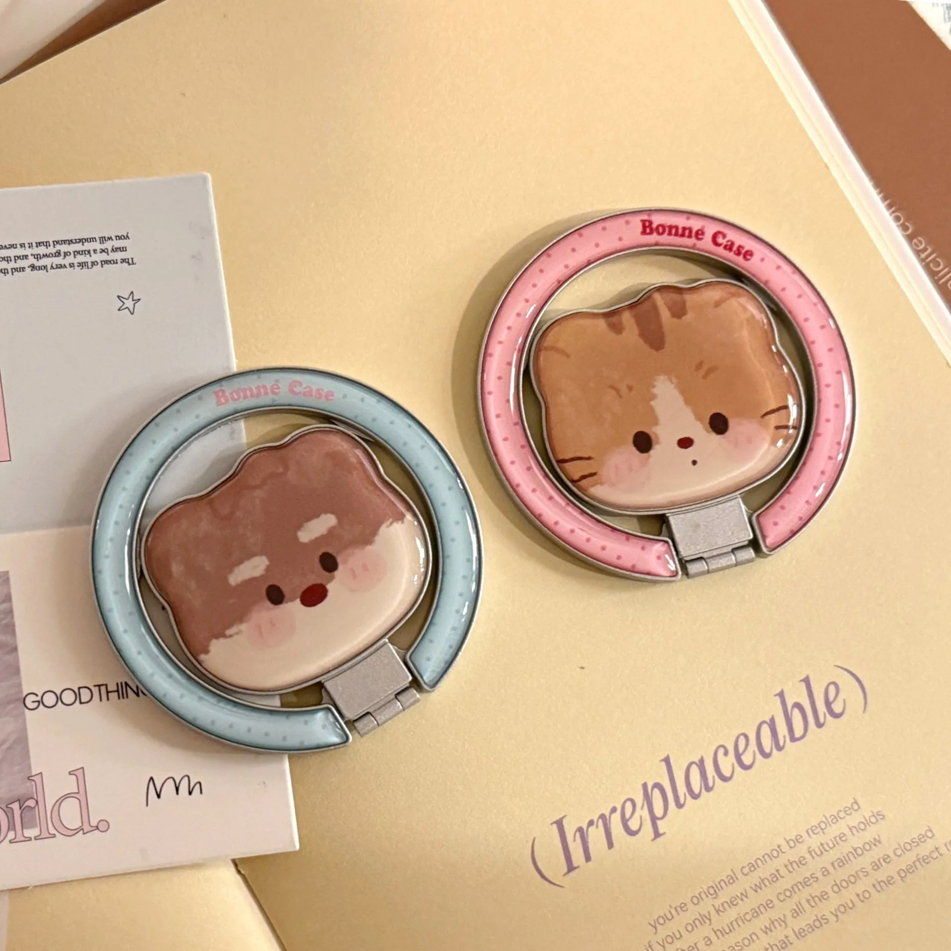 

Милый магнитный держатель для телефона в виде котенка/щенка, мультяшная настольная подставка, складной держатель-попсокет для телефона, выдвижной держатель для мобильного телефона