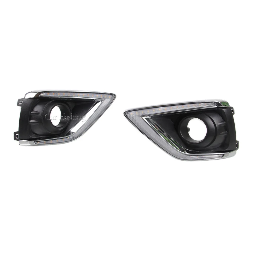 For Buick 18-19 new Enclave daytime running lights LED daytime running lights with steering front fog light modificatio