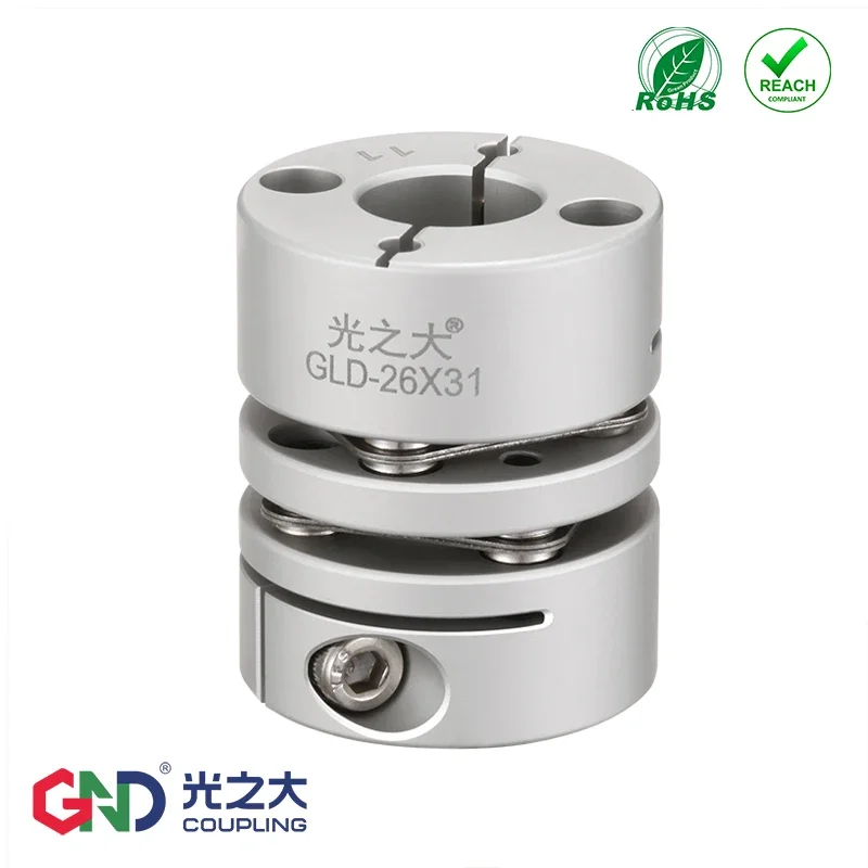 

aluminum alloy double diaphragm short clamping series power transmission parts couplings GLD D32mm L38mm for encoder servo motor