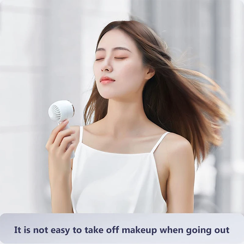 Mini Bladeless พัดลมน่ารักออกแบบ USB แบบชาร์จไฟได้3 Leves 1200MAh Mute ไม่มีใบพัดสำหรับกลางแจ้งในบ้าน Ventilador พัดลมระบายความร้อน