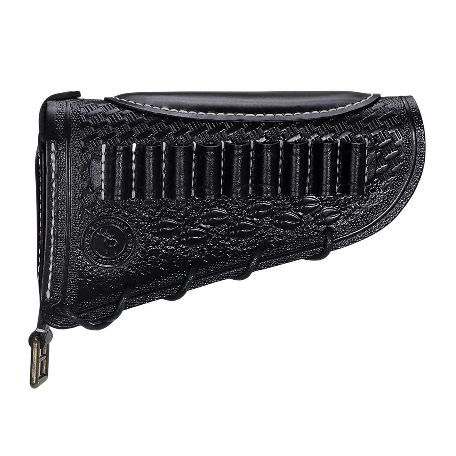 

Кожаный чехол-накладка Tourbon на приклад винтовки с подушкой для щеки и держателем для патронов, регулируемый, черный, аксессуары для охоты