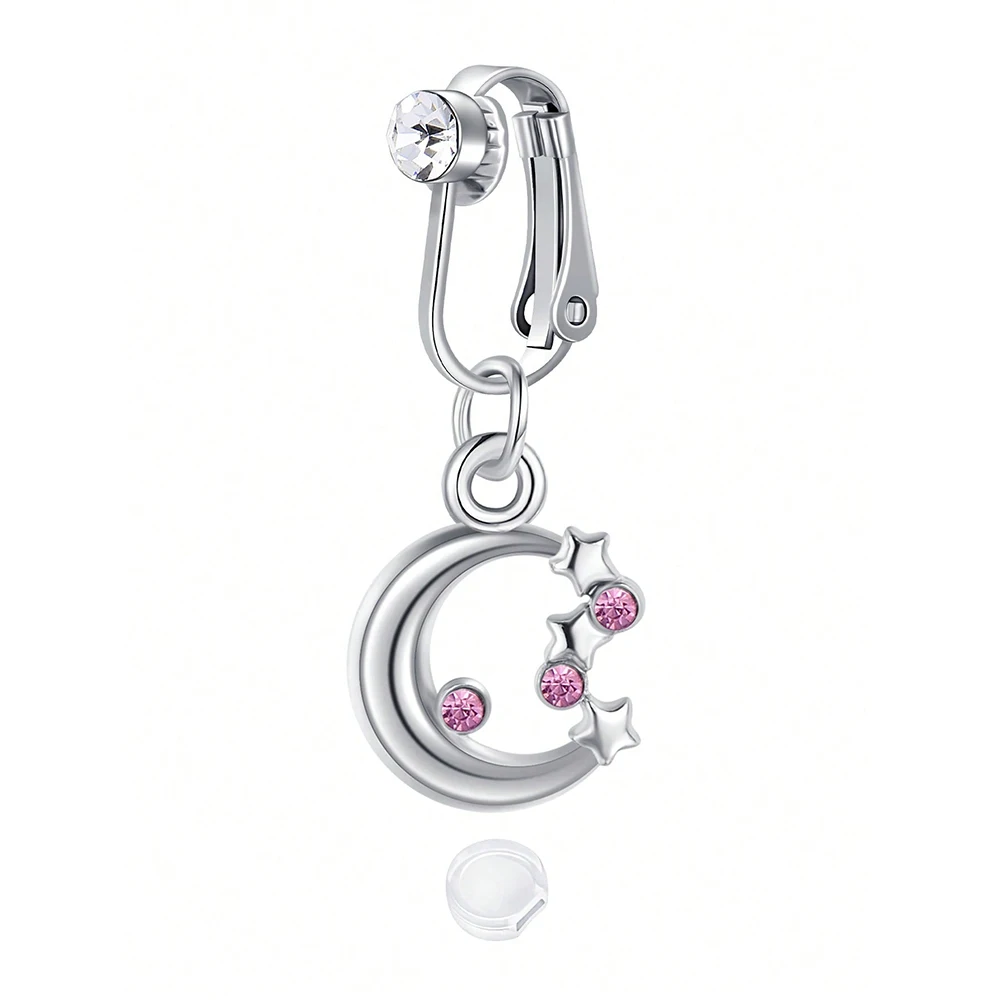 Fake Belly Button Ring Clip-On for Women