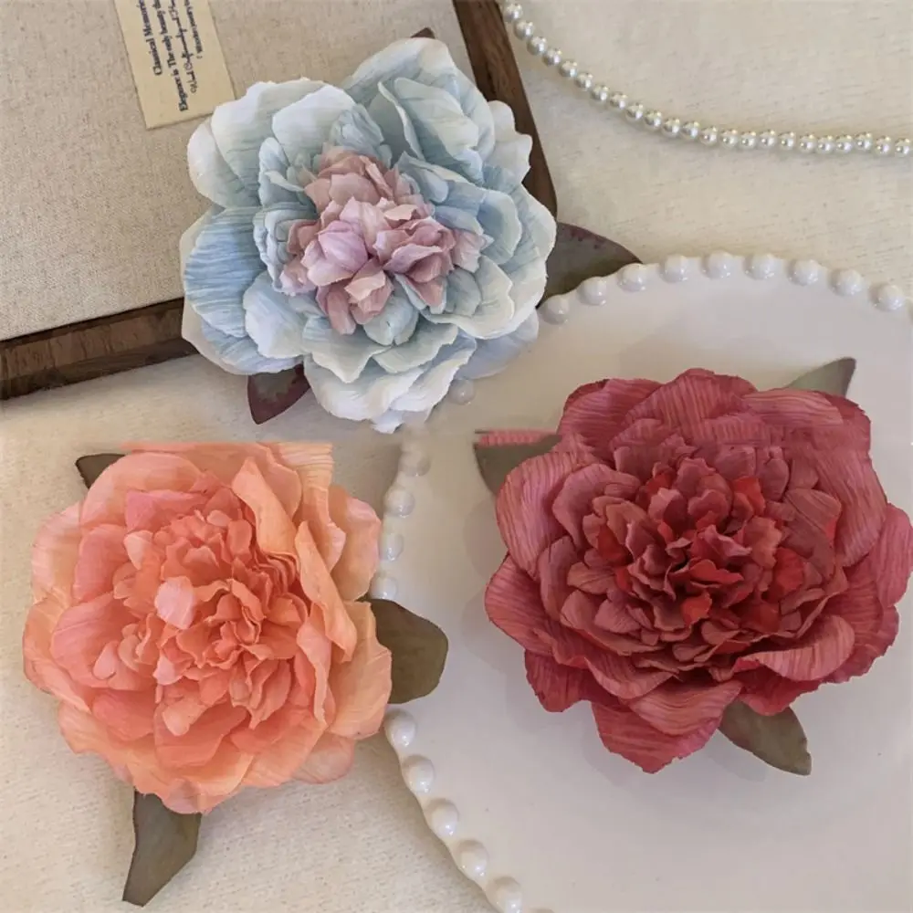 

Fashion Gripper Hair Accessories Flower Hair Clip Hair Clip Cloth Flower Hairpin Pink Hair Ornaments Bohemia Barrettes Headdress