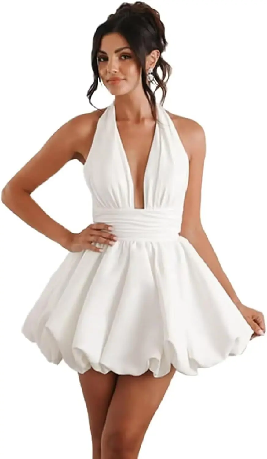 

Simple Short Wedding Dresses for Bride Satin Mini Bridal Dress Beach Boho Princess Wedding Gown Party Dresses Homecoming Dresses
