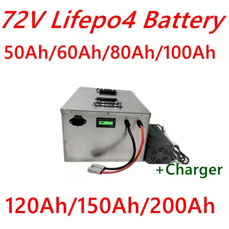 

72V 50Ah 60AH 80AH 100AH 120AH 150Ah 200AH LifePo4 Lithium Battery, Golf Cart, Electric Vehicle+Charger