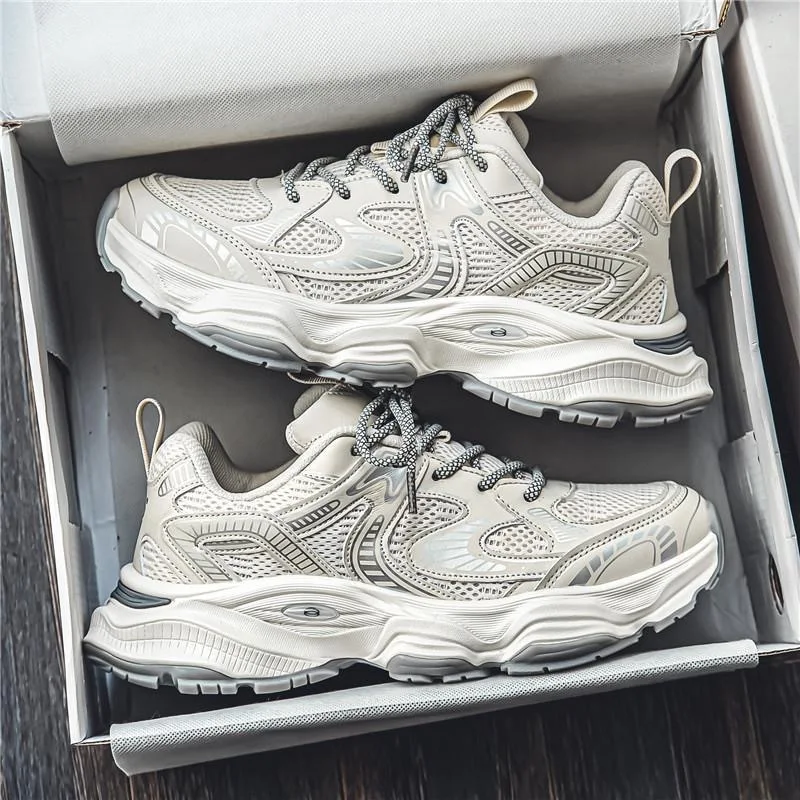 

Brand Men Casual Shoes Fashion High Quality Men Platform Sneakers Lightweight Outdoor Running Shoes Non-Slip Men Tenis Shoes New