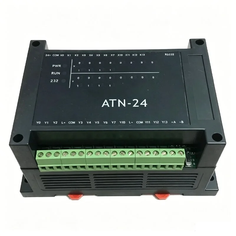 Controlador PLC Serie FX3U: ATN-24, 12 Entradas/12 Salidas, Salida de Transistor de Alta Corriente, Pulso de Alta Velocidad de 3 Ejes, Contador de Alta Velocidad