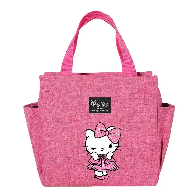 

Hello Kitty Insulated Lunch Bag Cute Thermal Food Container Picnic Cake Carrier