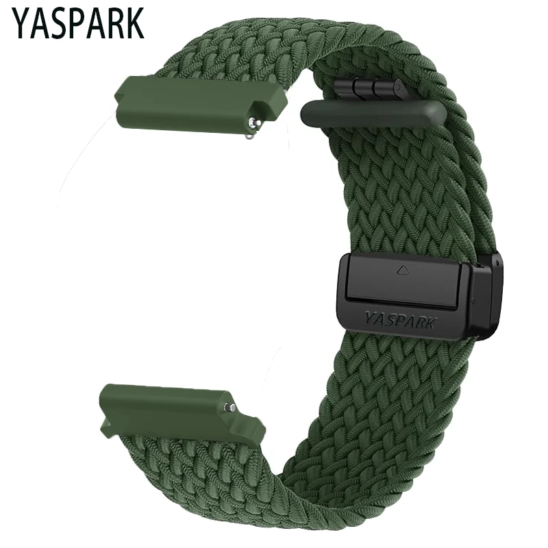 YASPARK Compatible with Huawei Watch GT 4 46 mm Strap, 22 mm Elastic Adjustable Nylon Strap for Huawei Watch GT 3, Huawei Watch