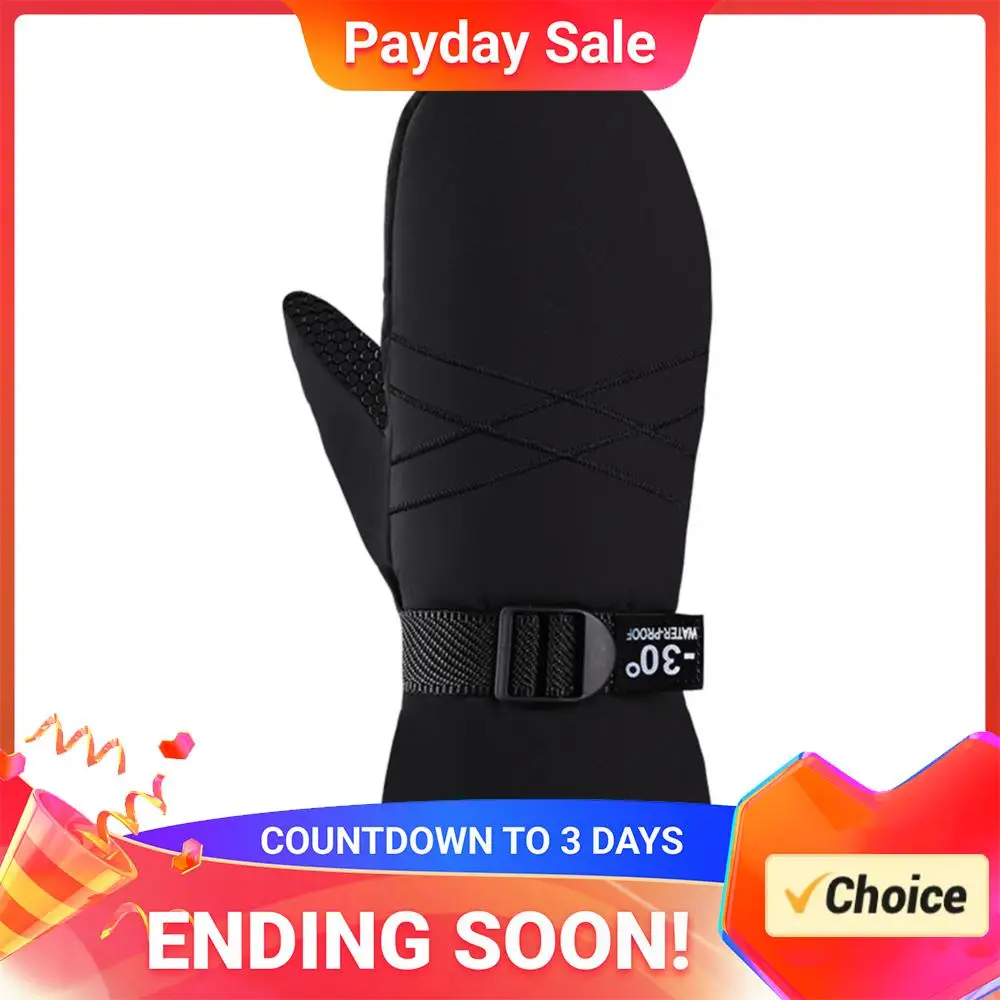 

Ski Mittens Waterproof Snow Gloves Windproof Winter Gloves Thermal Cycling Gloves Cold Weather Gloves for Men and Women