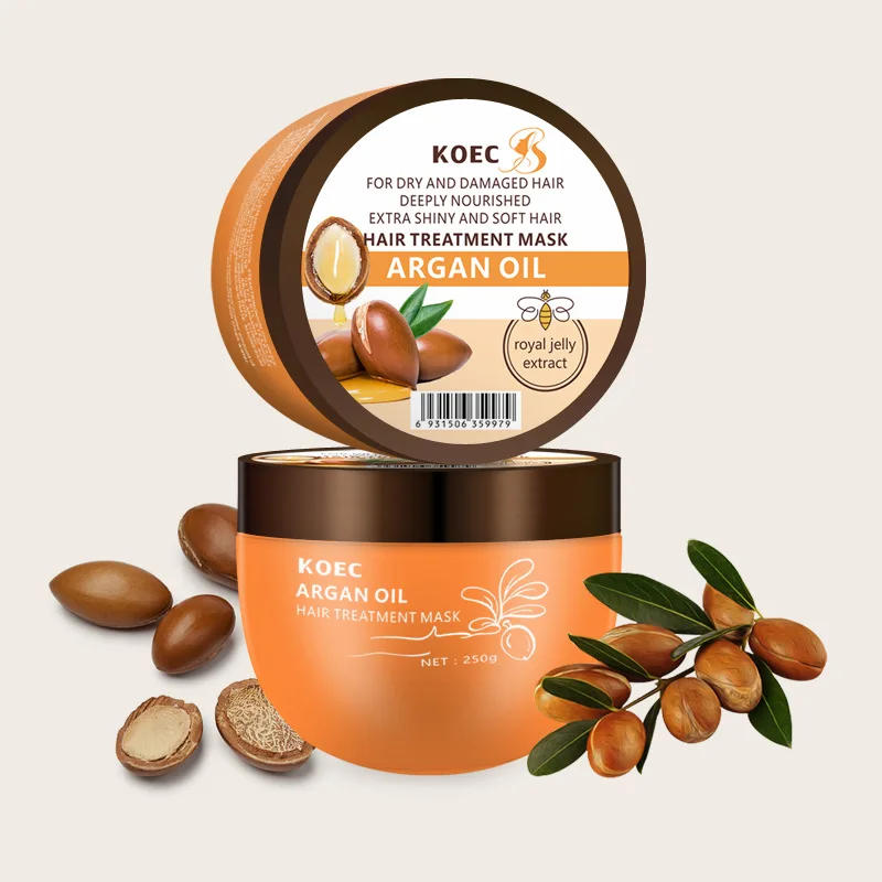 

KOEC Argan Oil Conditioner & Hair Mask, Deep Moisture & Repair for Dry Damaged Hair, Smoothing & Nourishing Treatment