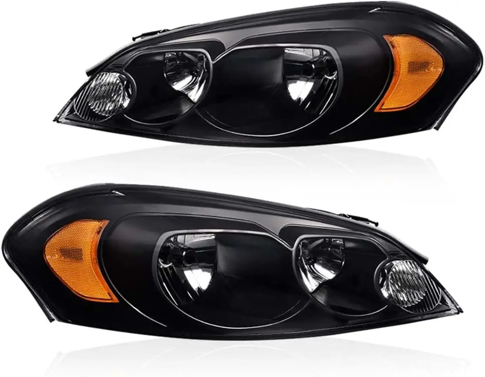 

Headlight Lamps Compatible with Chevy Impala 2006-2013/ Fit Impala Limited 2014-2016/ Fit Monte Carlo 2006-2007 Clear lens Black