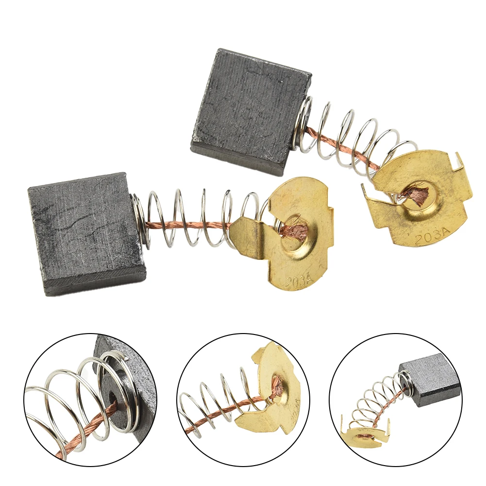 

5 шт. сменные угольные щетки 203 электрический молоток угловая шлифовальная машина угольная щетка 18 х 16 х 7 мм (Д * Ш * В) аксессуары для электроинструментов