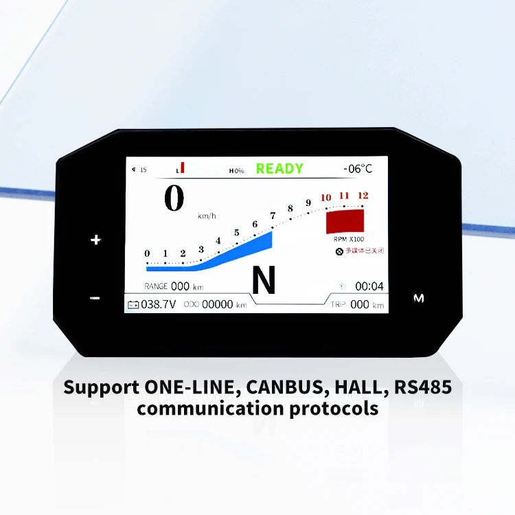 La pantalla personalizada de 5 pulgadas para motocicleta eléctrica puede cambiar el modo día y noche Otros accesorios para motocicleta