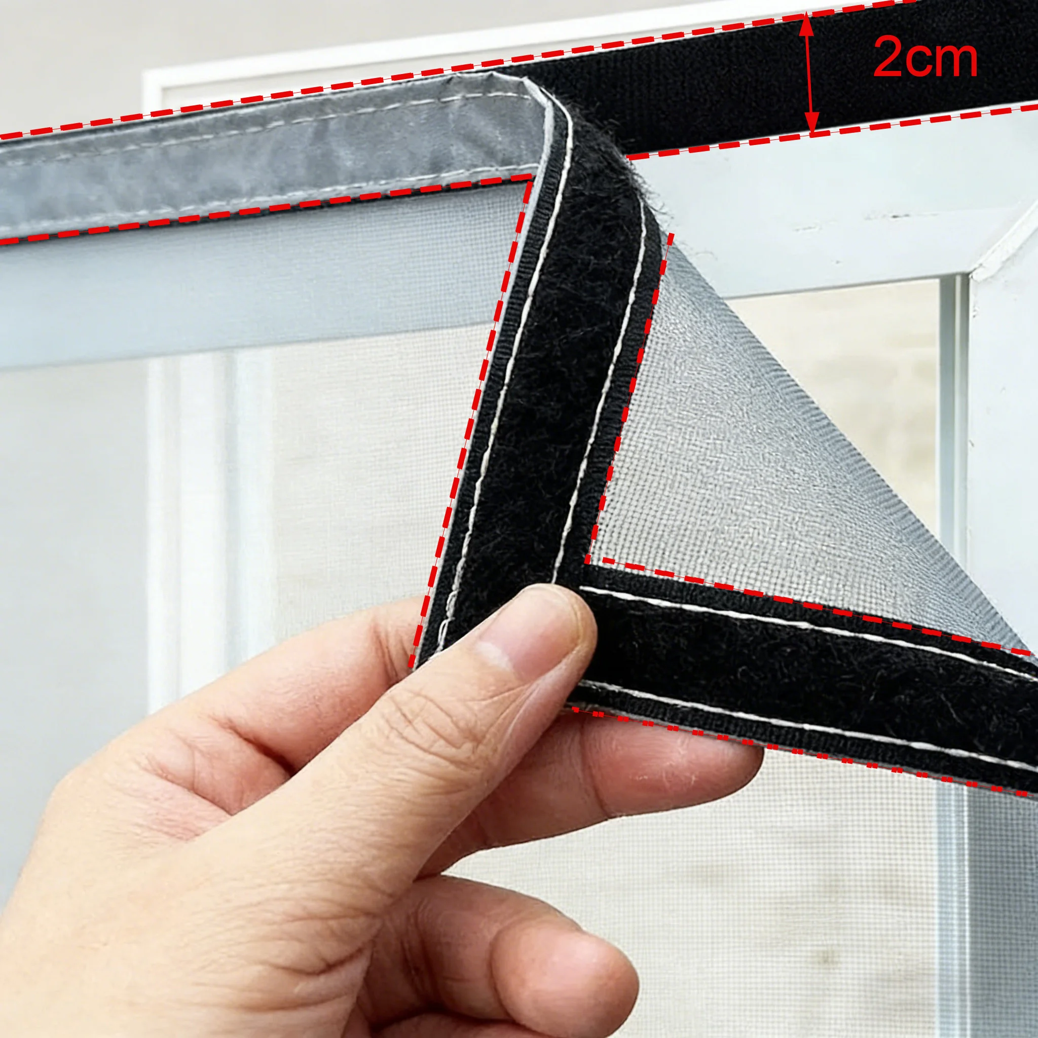 Fine Mesh Window Mosquito Screen,Anti Fly Insect Window Net,Easy Self-Adhesive Installation for Home Summer Use