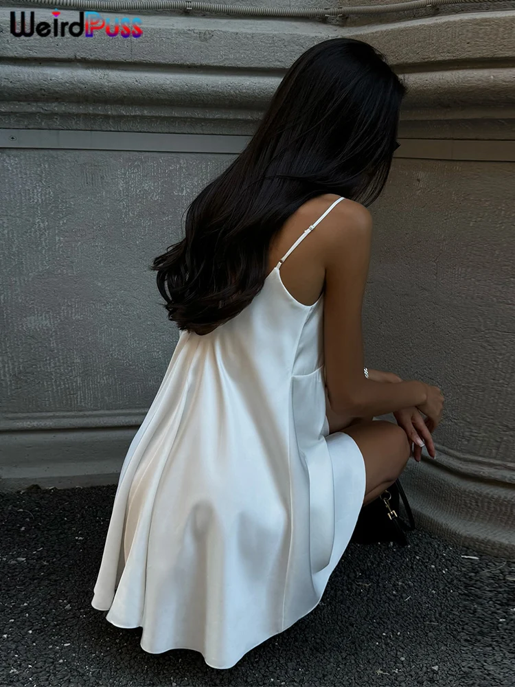 奇妙な小娘 Y2K W ネックドレス女性の夏のトレンドノースリーブバックレスメッシュシルクパッチワークエレガントな誕生日パーティーウエディングルーズボディコン