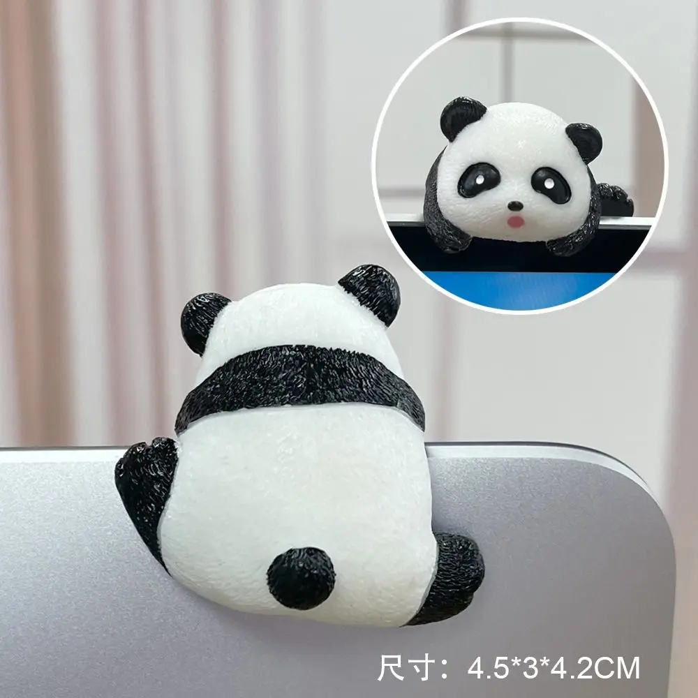 Fashion Computer TV Little Animal Ornaments Showpiece Resin Car Navigation Screen Decorations Creative Table Edge Ornaments