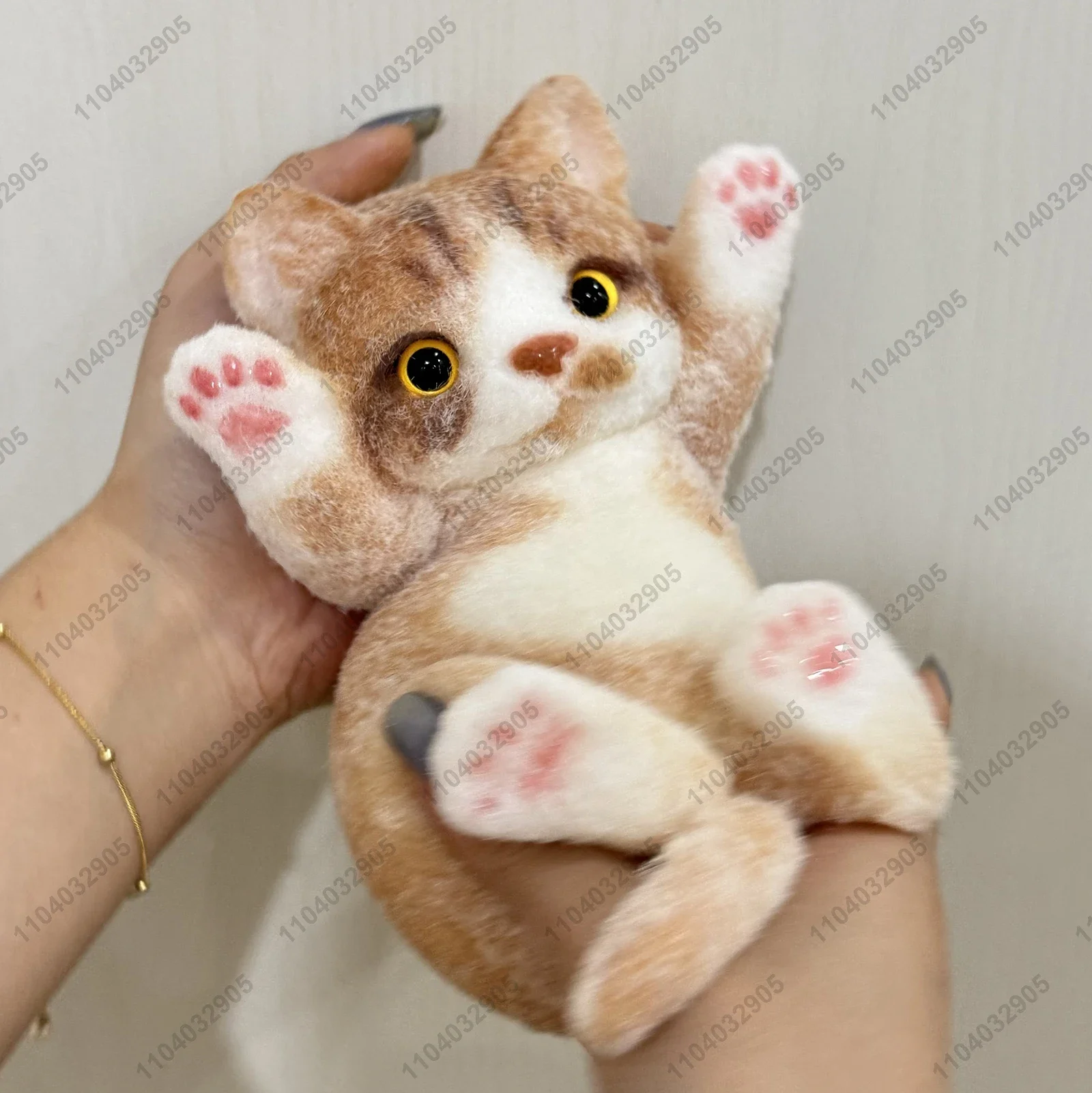 Big Kitty Cat Taba Squishy Silicone Ginger Cat White Cat Hand-painted Cat Squeeze Toy Mochi Toy Hand Relax Stress Release Gift