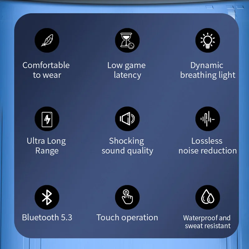 بلوتوث 5.3 سماعة الأذن كليب سماعات TWS سماعة رأس لاسلكية HiFi ستيريو الحد من الضوضاء ياربود لشاومي آيفون سامسونج