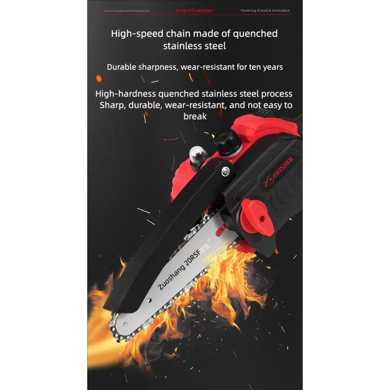 Electric Chainsaw for Pruning   ZSDL-1812 Outdoor Handheld Chain Saw Cutting Machine Logging Branch Cutting Ice Sculpture