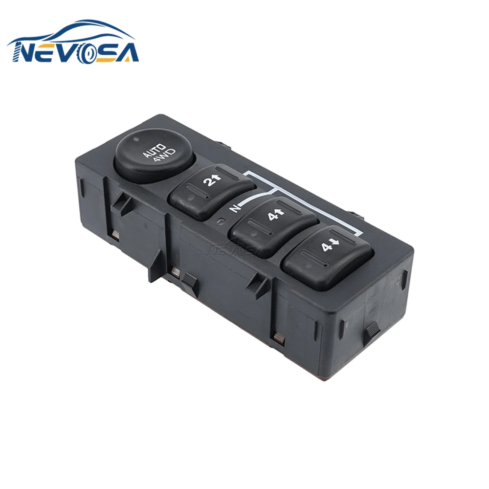 NEVOSA 19259313 For Chevrolet Silverado Suburban For GMC Yukon 4WD Wheel Drive Control Switch Transfer Case Button 15136039